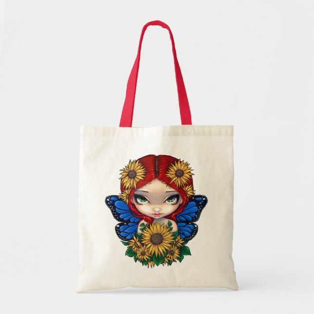 Sonnenblume-Fee-Tasche Tragetasche (Vorne)