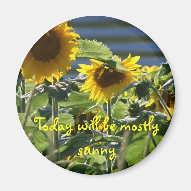 Sonnenblume Flair Magnet (Vorne)