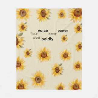Sonnenblume Fleece Blanket