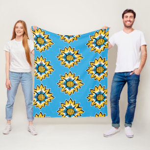 Sonnenblume Fleecedecke