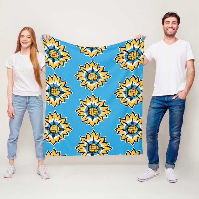 Sonnenblume Fleecedecke (Beispiel)