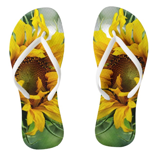 Sonnenblume Flip Flops (Fußbett)