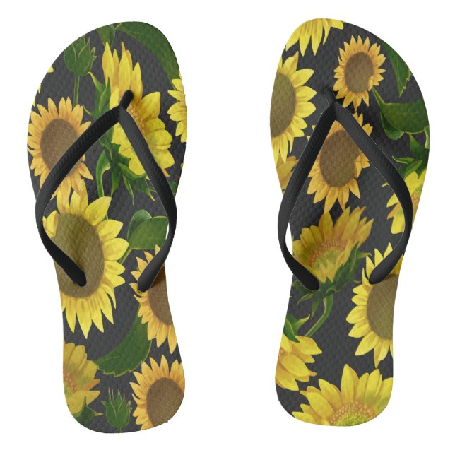 Sonnenblume Flip Flops (Fußbett)