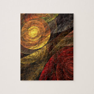 Sonnenblume Floral Moderne Abstrakte Kunst Muster Puzzle