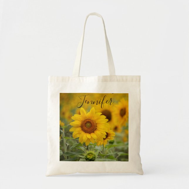 Sonnenblume floral   tragetasche (Vorne)