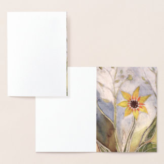 Sonnenblume Folienkarte