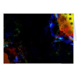 "Sonnenblume-" Fraktal-Kunst-Karte