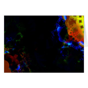 "Sonnenblume-" Fraktal-Kunst-Karte