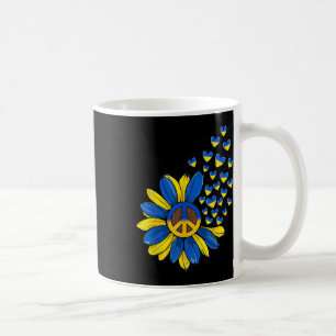 Sonnenblume Frieden Herz Liebe Ich stehe mit der U Kaffeetasse
