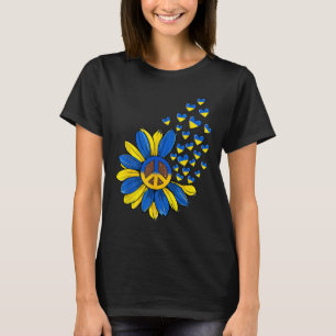 Sonnenblume Frieden Herz Liebe Ich stehe mit der U T-Shirt