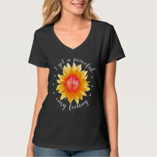 Sonnenblume Frieden Zeichen ich Got ein Friedliche T-Shirt