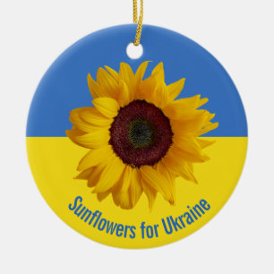 Sonnenblume für die Ukraine Design Ornament