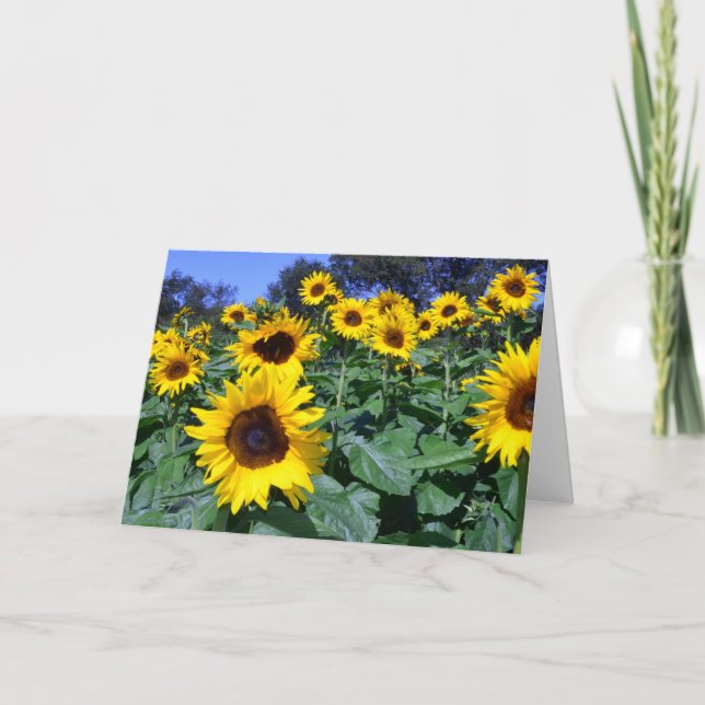 Sonnenblume für Mama Karte (Vorderseite)