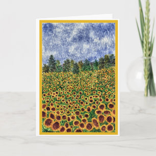 "Sonnenblume-Galaxie" Karte