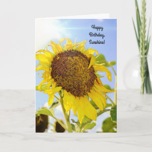 Sonnenblume Geburtstag Sonnenschein-Karte Karte