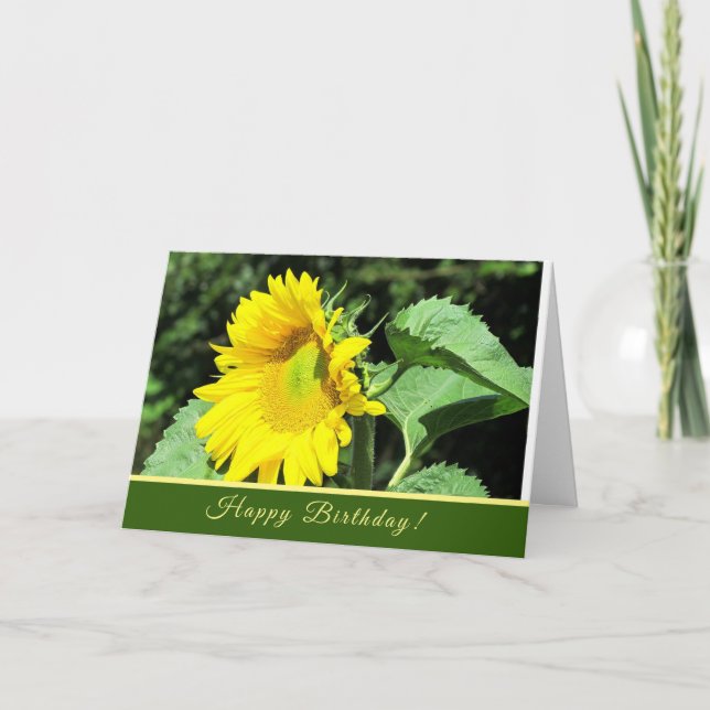 Sonnenblume Geburtstagskarte Karte (Vorderseite)