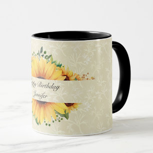 Sonnenblume GeburtstagsNAME Geschenk Niedlichen Ka Tasse