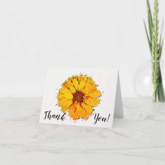 Sonnenblume geklappt Dankeschön Karte
