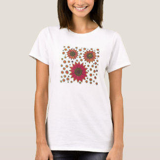 Sonnenblume-Gekritzel T-Shirt