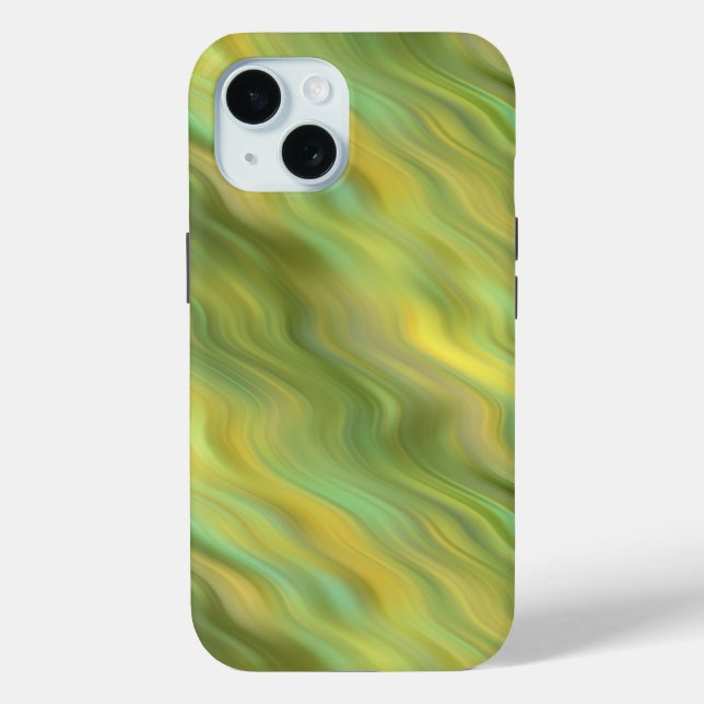 Sonnenblume Gelbe Wavy Textur Case-Mate iPhone Hülle (Rückseite)