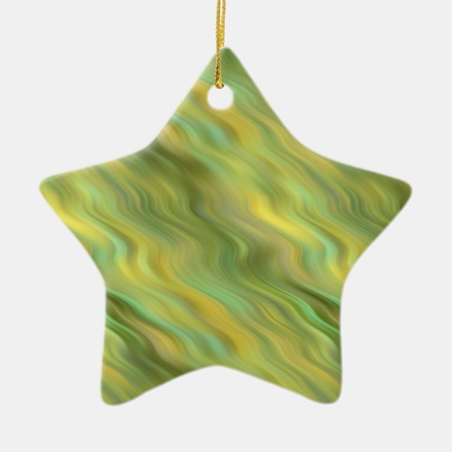 Sonnenblume Gelbe Wavy Textur Keramikornament (Vorne)
