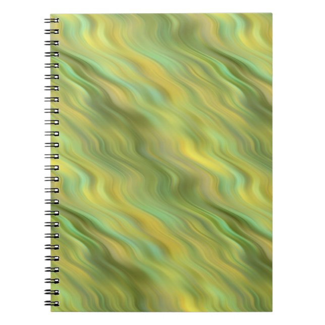 Sonnenblume Gelbe Wavy Textur Notizblock (Vorderseite)