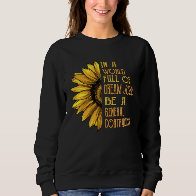 Sonnenblume Generalunternehmer Sweatshirt (Vorderseite)