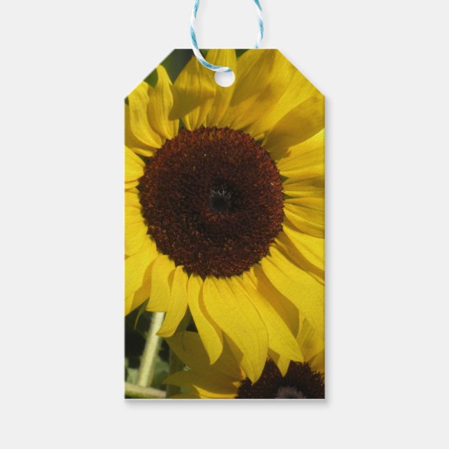 Sonnenblume Geschenkanhänger (Vorderseite)