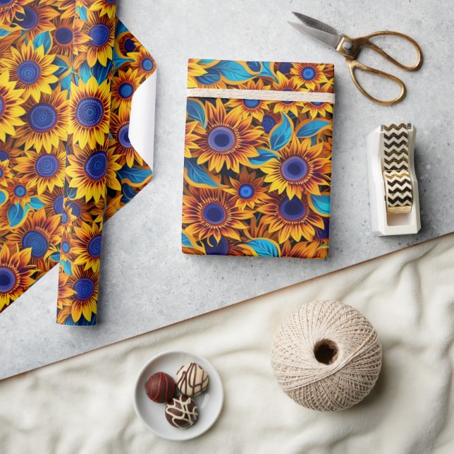 Sonnenblume  geschenkpapier (Kunsthandwerk)