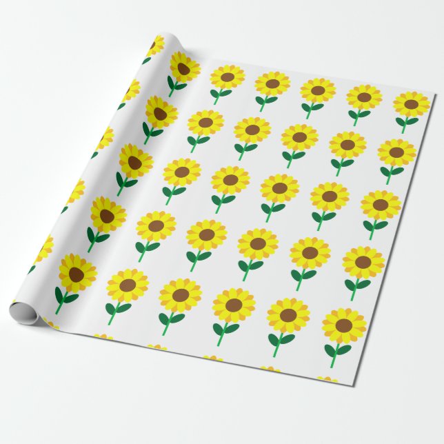 Sonnenblume Geschenkpapier (Ungerollt)