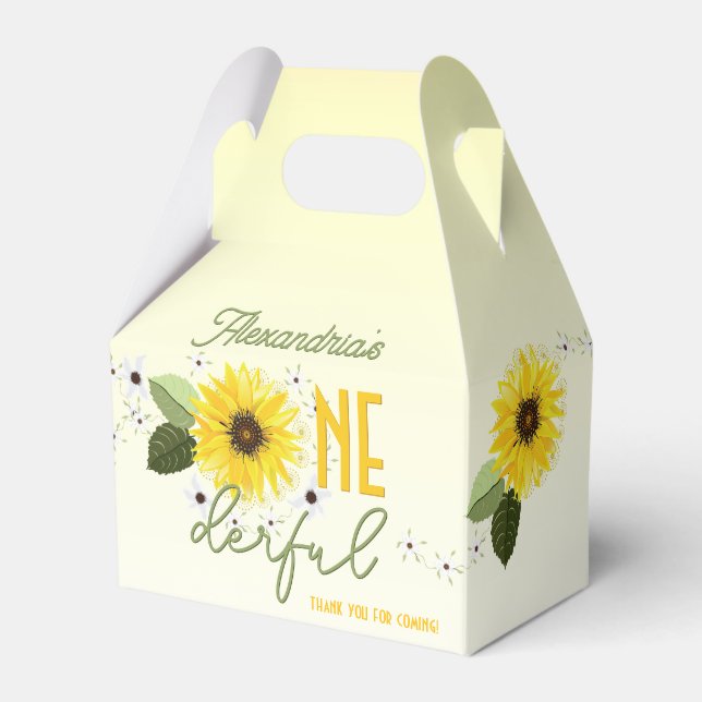 Sonnenblume Geschenkschachtel (Vorderseite)