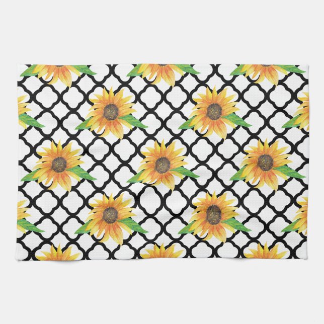 Sonnenblume Geschirrtuch (Horizontal)