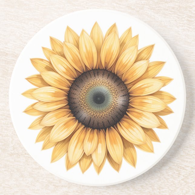 Sonnenblume Getränkeuntersetzer (Vorne)
