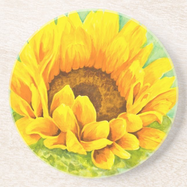 Sonnenblume Getränkeuntersetzer (Vorne)