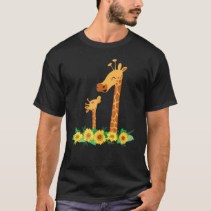 Sonnenblume Giraffe Lovely Baby Giraffe Animal Saf T-Shirt