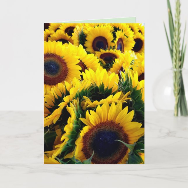 Sonnenblume Glanz 1 Karte (Vorderseite)