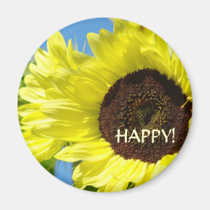 Sonnenblume Glücklich! Magnete Gelbe Sonnenblumen