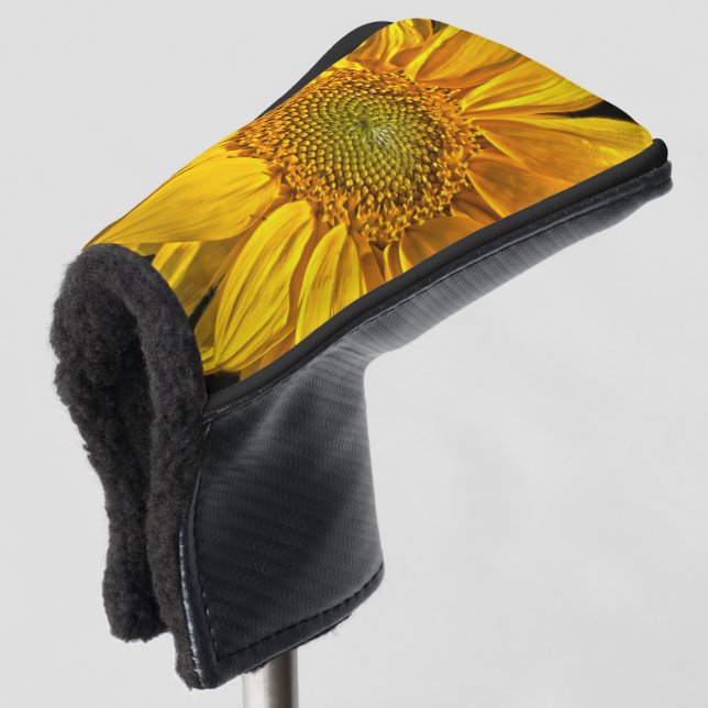 Sonnenblume Golf Headcover (3/4 Vorderseite)