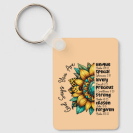 Sonnenblume Gott sagt, du bist Schlüsselanhänger