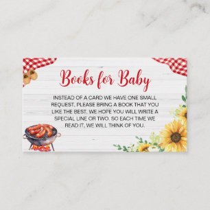 Sonnenblume GRILLEN Baby Shower Books for Baby Begleitkarte