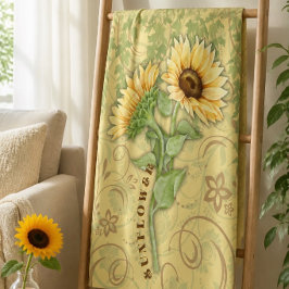 Sonnenblume Grosses Fleece Blanket