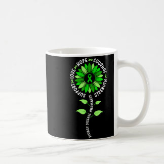 Sonnenblume grünes Band Nierenerkrankung Bewusstse Kaffeetasse