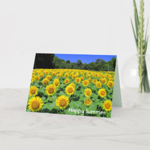 Sonnenblume: Grußkarte Karte