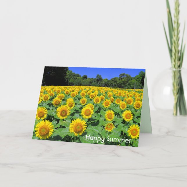 Sonnenblume: Grußkarte Karte (Vorderseite)