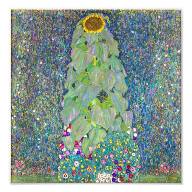 Sonnenblume | Gustav Klimt | Fotodruck (Vorne)