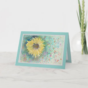 Sonnenblume Happy Birthday Card Karte