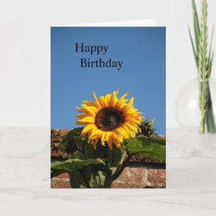 Sonnenblume Happy Birthday Card Karte