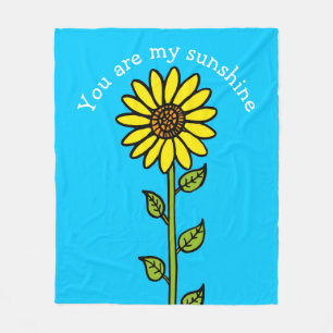 Sonnenblume Hell Bunt Lustig Personalisiert Fleecedecke