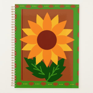 Sonnenblume Herbstfarben Planer