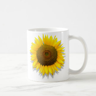 Sonnenblume, Herz innerhalb /Mug-Größe 11oz Tasse